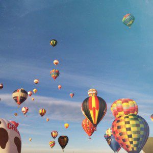 hot air balloons