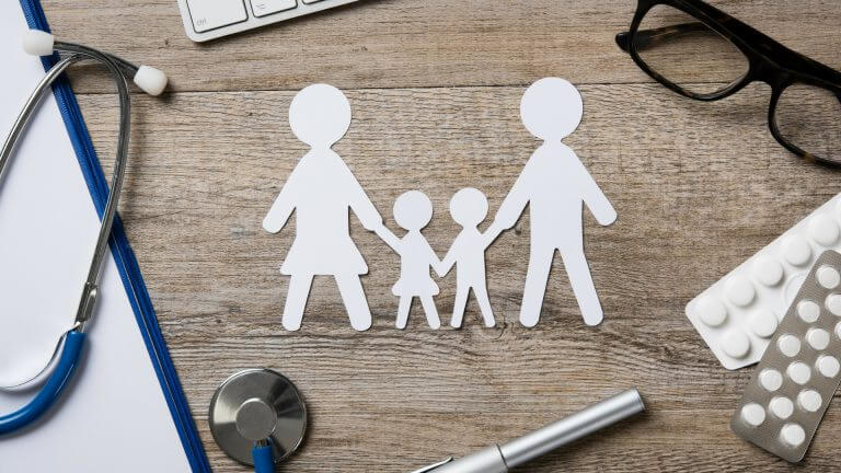 graphic of paper people holding hands