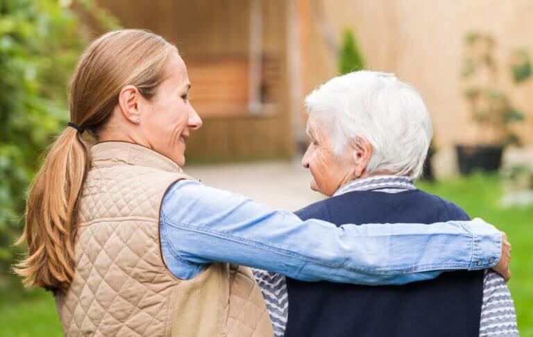 caring for elderly parent in facility