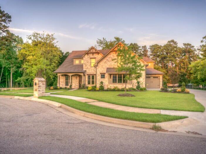 Large residential home exterior view