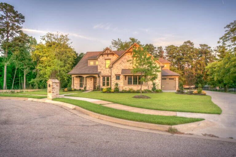 Large residential home exterior view