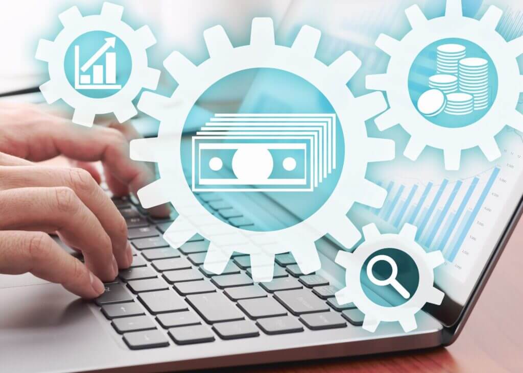 computer with digital assets