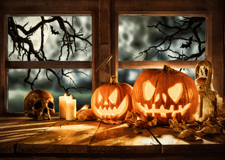 spooky jack-o-lanterns