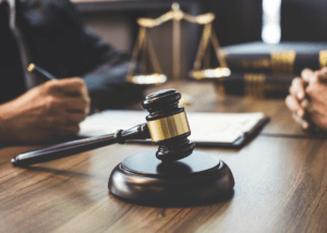 power of attorney and gavel