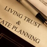 a document titled living trust and estate planning