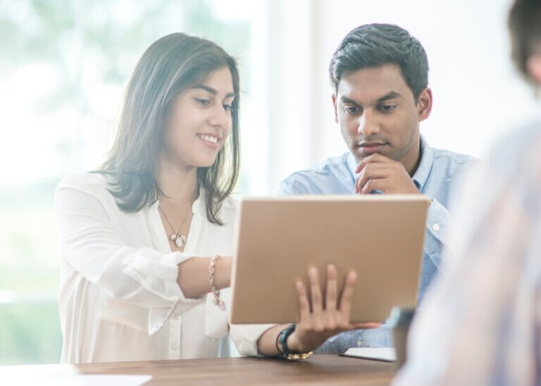 a couple reviewing and updating their plan