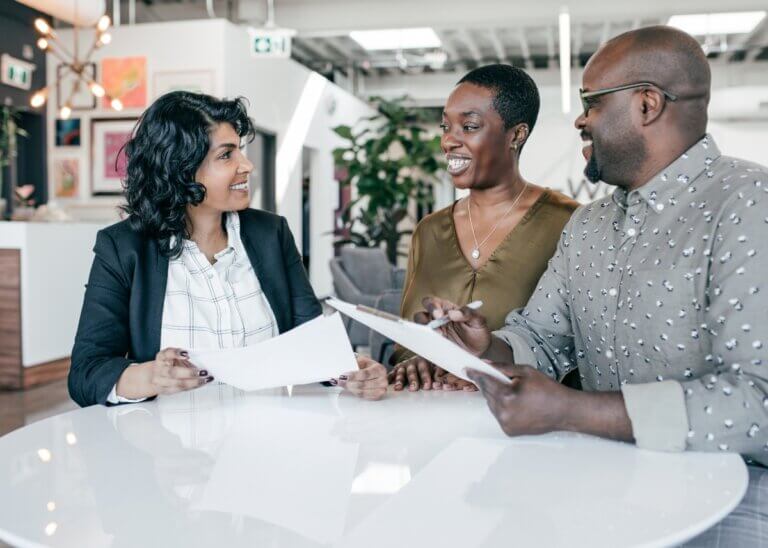 a couple planning with their attorney