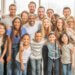a big family gathered all together
