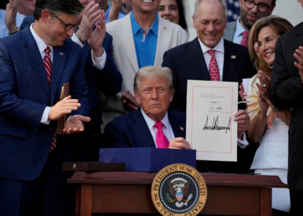 trump signing the OBBBA