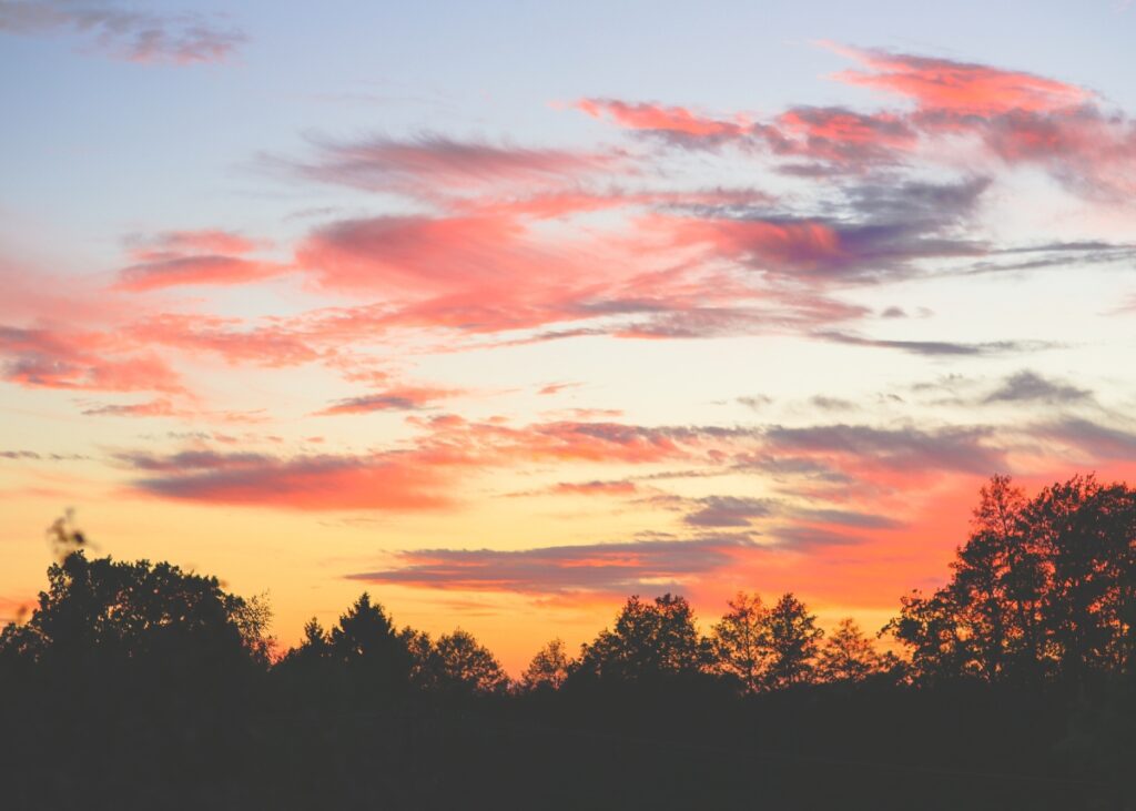 a sunset
