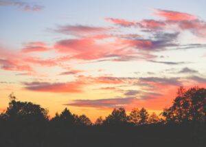 a sunset