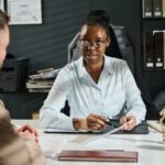 an advisor speaking with their client planning out their year ahead