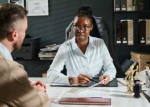an advisor speaking with their client planning out their year ahead
