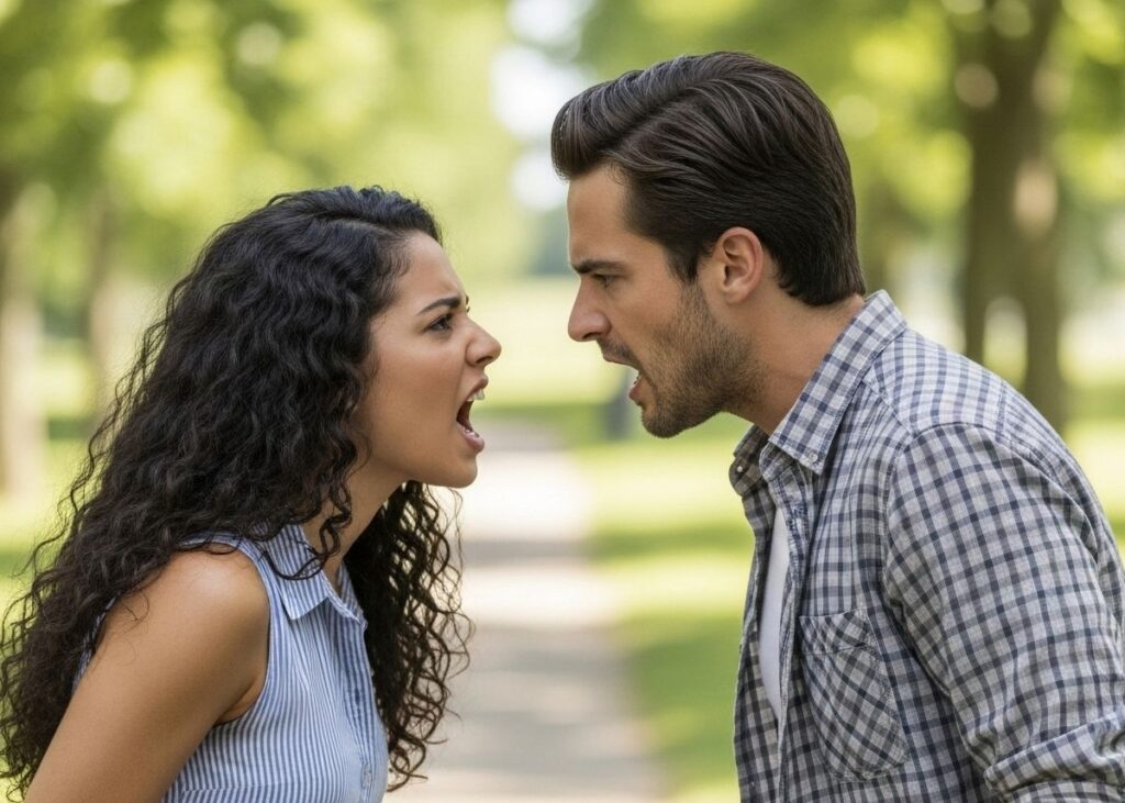 Couple having a dispute